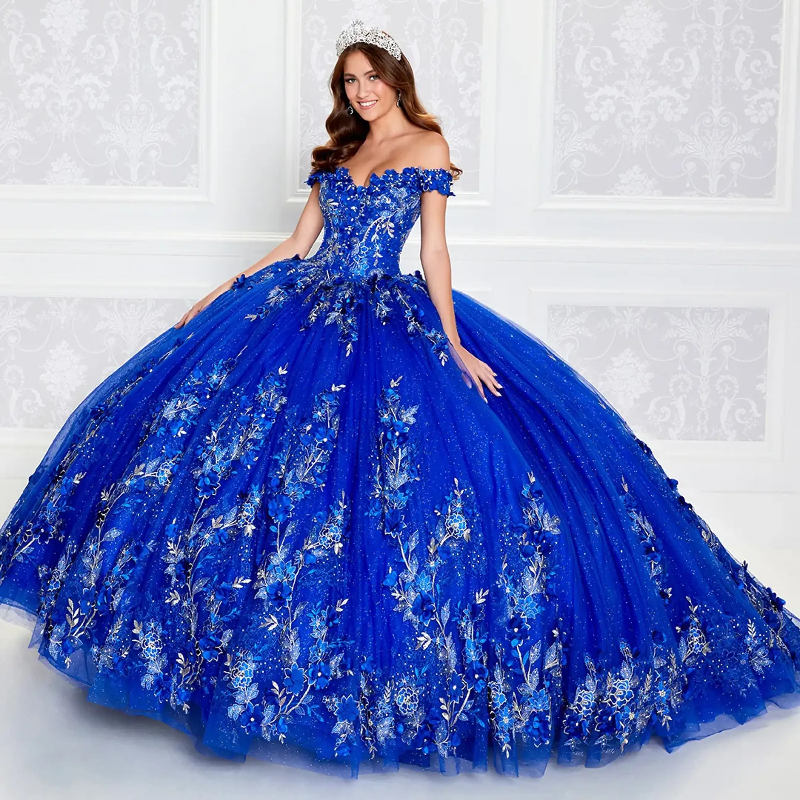 Sapphire quinceanera hotsell dresses