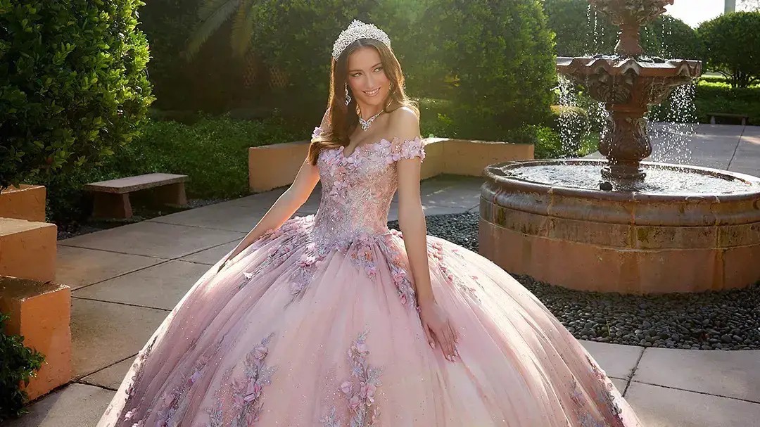 Dresses With Three-Dimensional Flowers Desktop Image