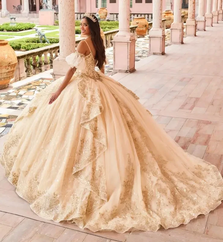 strapless open back dress Pink Beaded Quinceanera Dresses Strapless Sweet 15 Dresses 21160 –  vigocouture