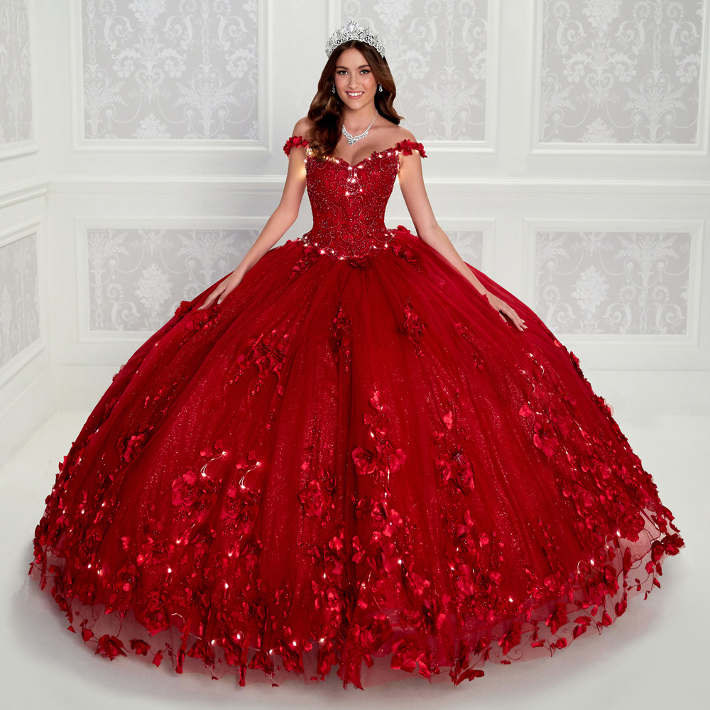 Red New Quinceanera Dresses Sequined Beading Appliques Sweetheart Form –  Flora Prom