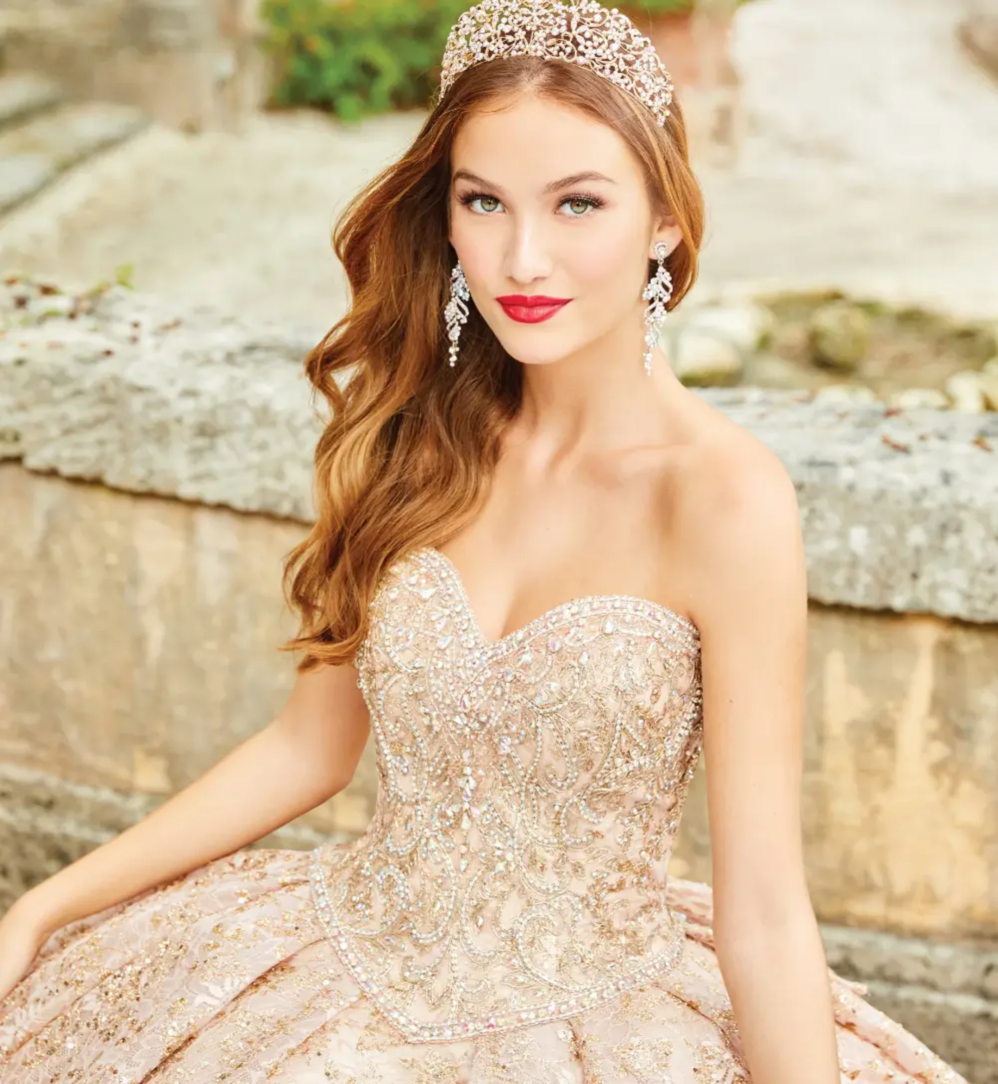 ★2025SS新作★ROMANTIC CROWN★R LOGO L/S Princesa Quinceanera Dresses | Princesa by Ariana Vara