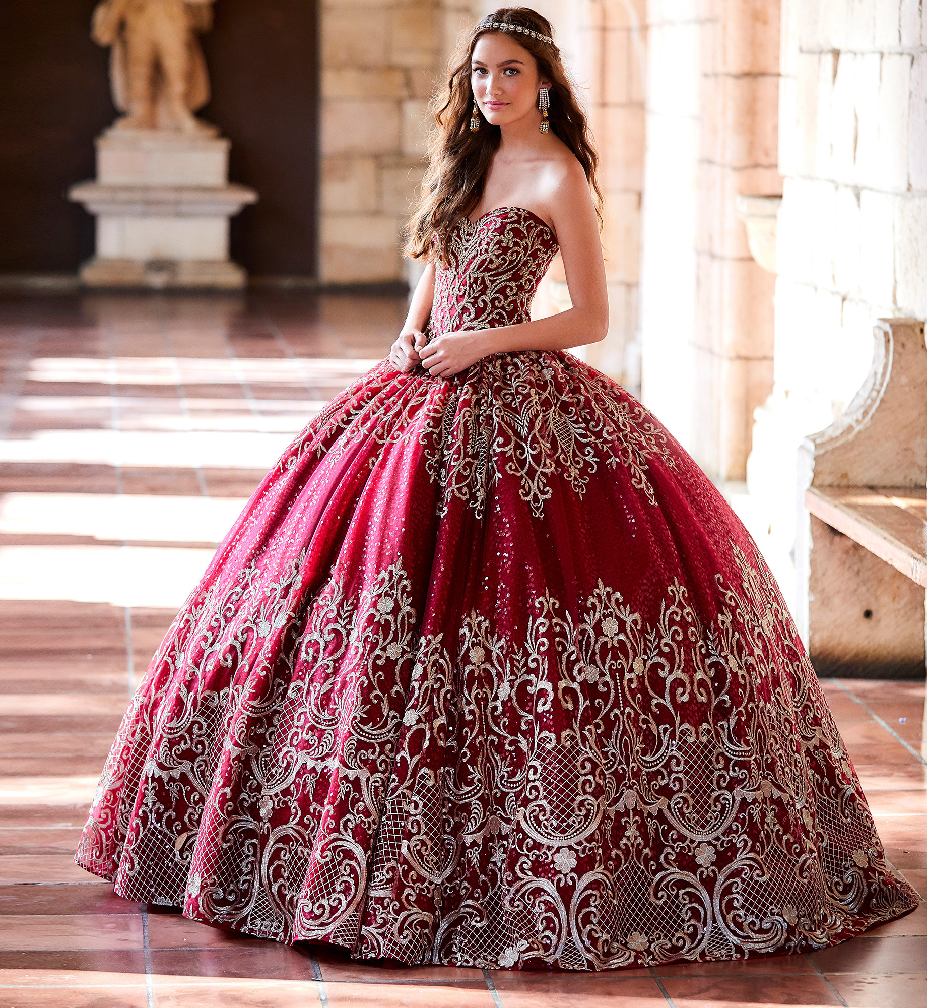 2024 Red/Gold Lace Applique Burgundy Gold Quinceanera Dresses With Charro  Perfect For Mexican Quilting, Sweet 15/16 Birthday Parties, Proms, And  Special Occasions Off The Shoulder Corset Design For 15th Girl From  Uniquebridalboutique,