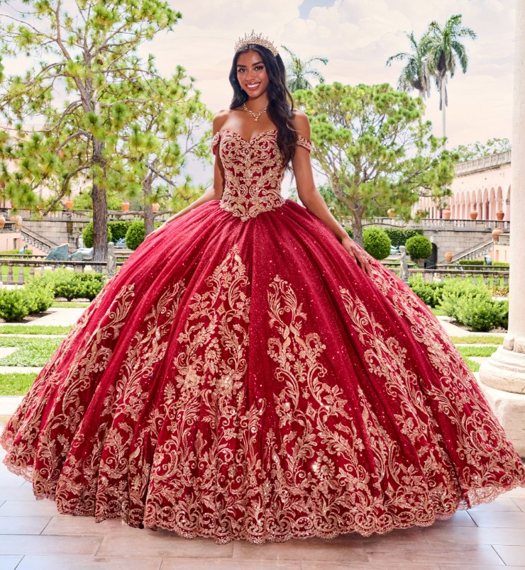 Gold with red dress cheap