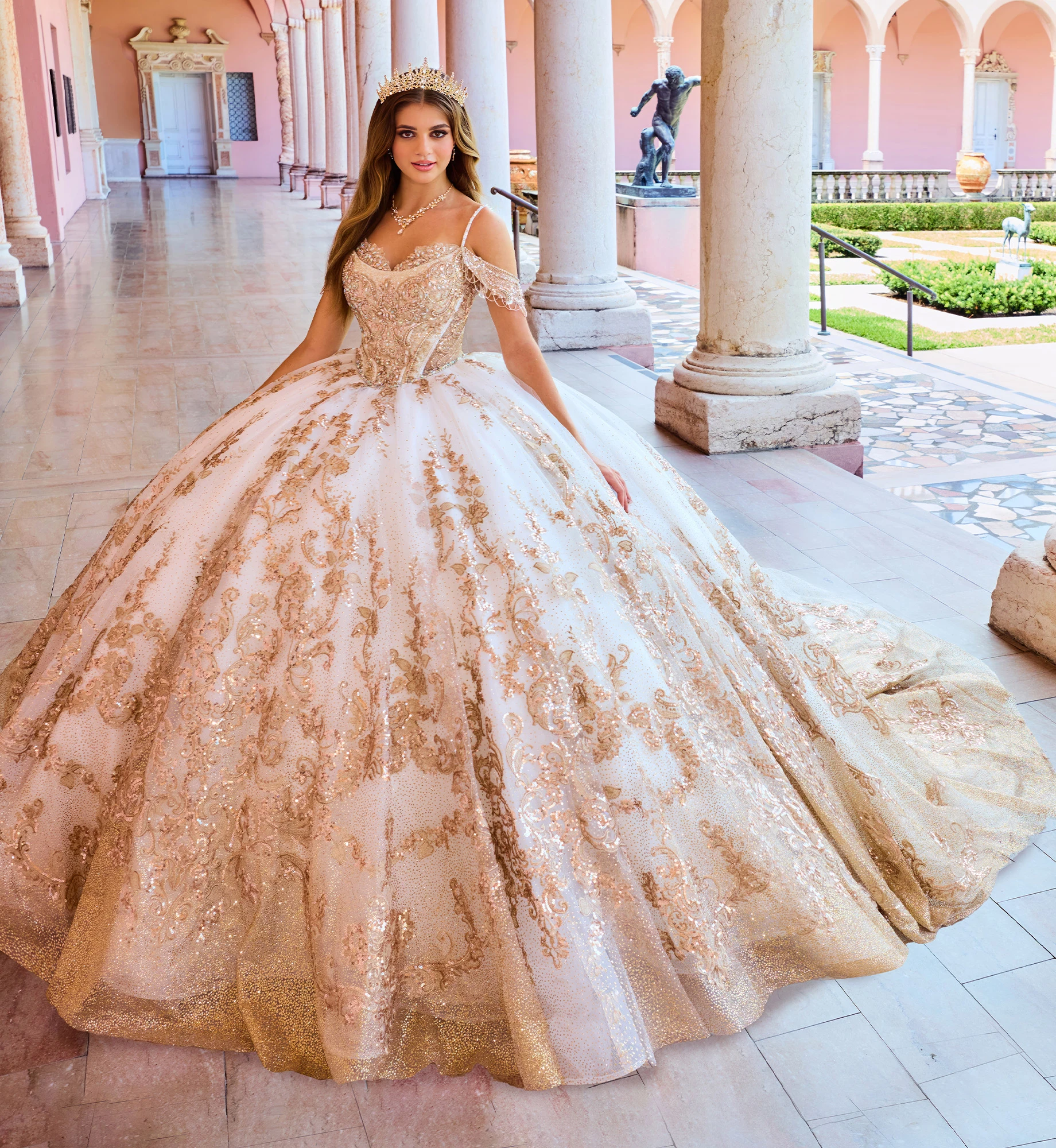 wedding dresses winter wedding Long sleeve dress for | Christian bridal Name/Description:Laurana Remaining - Ruffle Gown with Slit designed for style and Share Your Story Light size_10-5-d-m