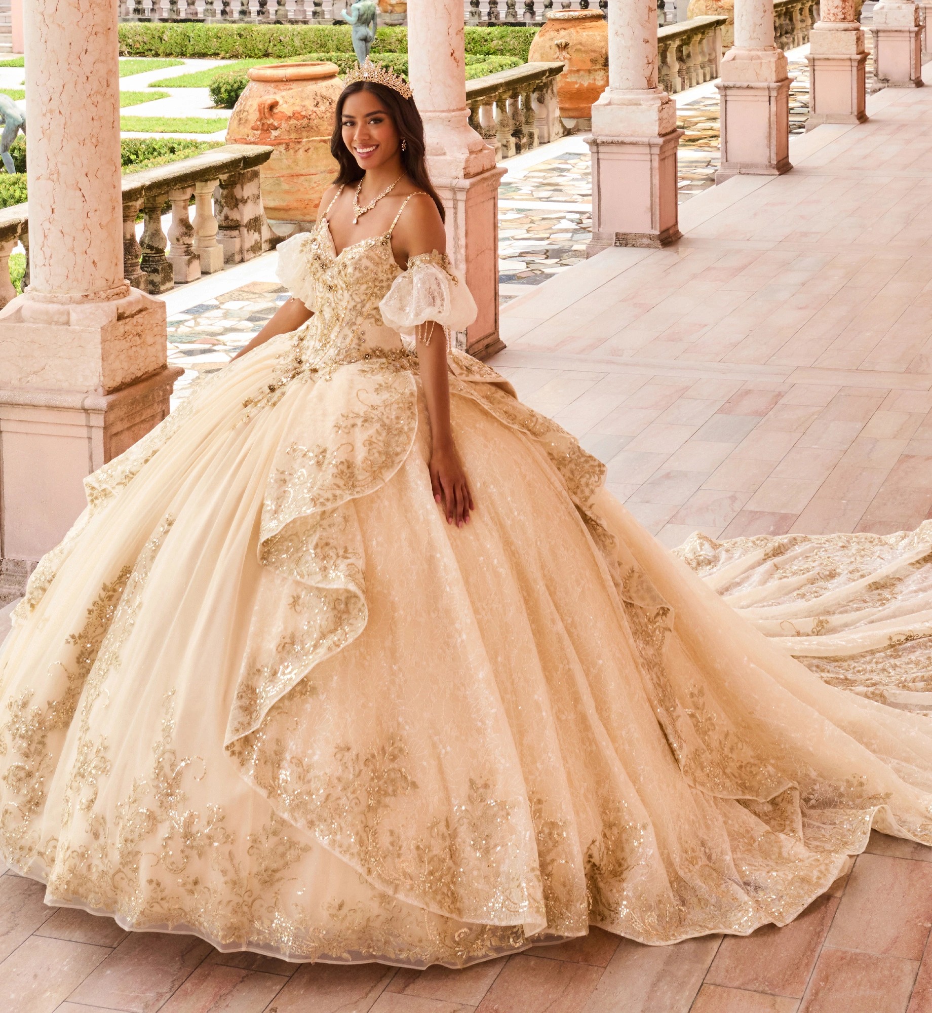 Belle inspired quinceanera dress online