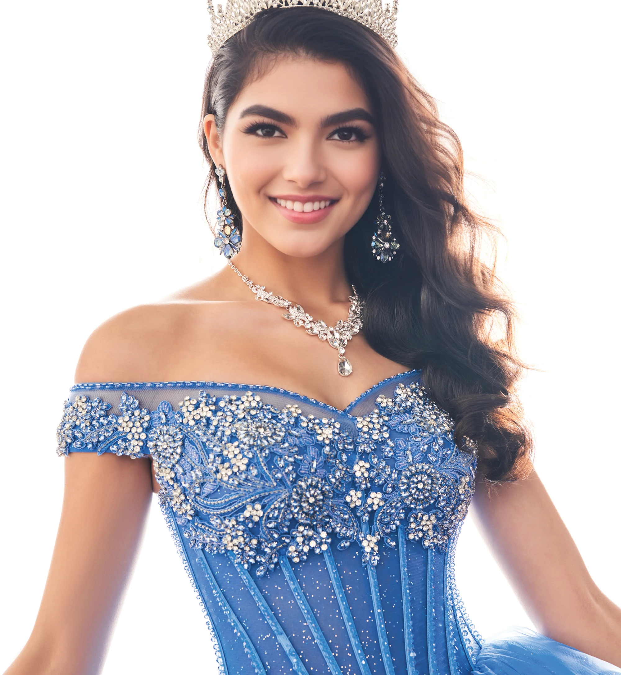 PRINCESS*¨*-a 18K White Gold Princess Cut Diamond Twist French Pave Double Halo Diam