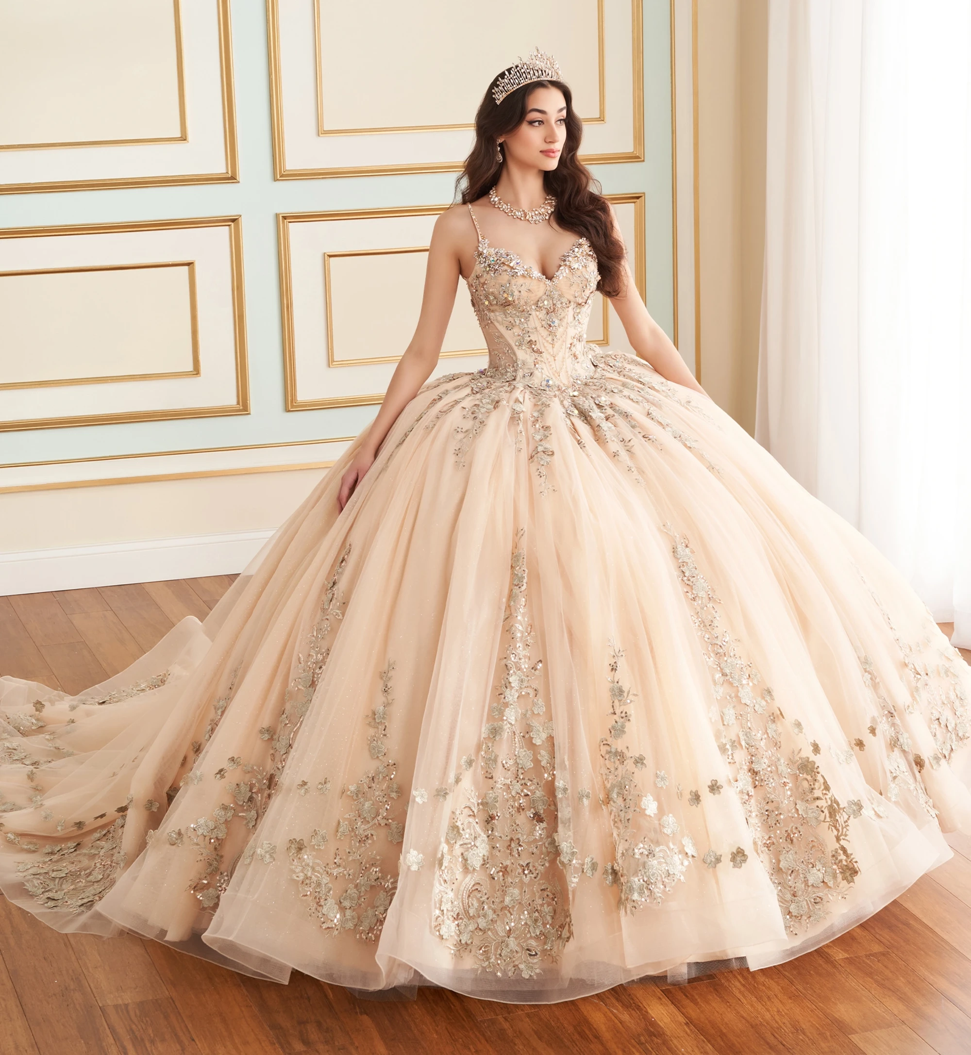 ランバンスポール　ゴルフ　マフラー　ピンク　ホワイト Princesa Quinceanera Dresses | Princesa by Ariana Vara